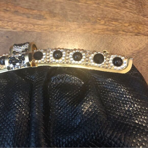 Vintage handbag-gold tone chain strap - Picture 10 of 11